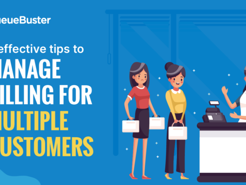 Managing tips for multiple customers